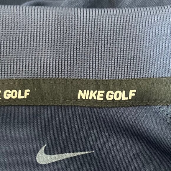 Nike Golf Polo Shirt Mens XXL Blue Activewear Drifit - Picture 5 of 8